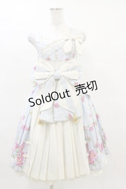 画像1: metamorphose / 風花のゆきうさぎプリーツジャンパースカート Free サックス H-25-04-18-1077-ME-OP-NS-ZH