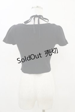 画像2: EATME / クロスネックコンパクトニットTOP Free ブラック H-25-04-18-1028-LO-TO-NS-ZH
