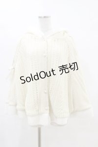 axes femme / 裏ボアニットケープポンチョ M オフ H-25-04-18-1029-AX-CO-NS-ZH