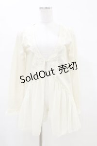 axes femme / シフォンフリルボレロ M アイボリー H-25-04-18-1032-AX-TO-NS-ZH