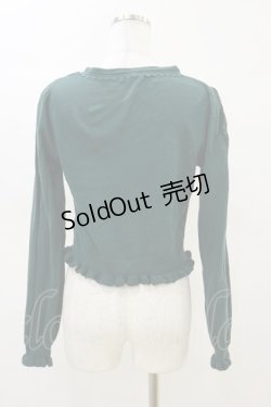 画像2: axes femme POETIQUE / 透かし編みリボンカーディガン M グリーン H-25-04-18-1037-AX-TO-NS-ZH