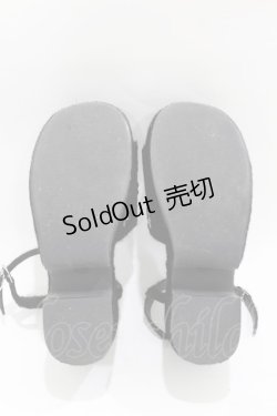 画像3: Candy Stripper / LITTLE FLOWERサンダル S ブラック H-25-04-18-001-PU-SH-KB-ZH