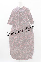 Jane Marple Dans Le Salon / Falling cherriesダブルリボンドレス  ネイビー H-25-04-18-009-JM-OP-KB-ZH