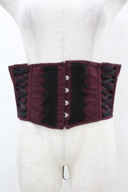 画像1: ATELIER PIERROT / -Blooming Rose- ショートコルセット 2 ボルドー H-25-04-18-002-EL-ZA-KB-ZH