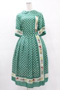 Jane Marple / Polka dots parade Colette dress M グリーン H-25-04-18-010-JM-OP-ET-ZH