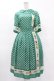 画像1: Jane Marple / Polka dots parade Colette dress M グリーン H-25-04-18-010-JM-OP-ET-ZH (1)