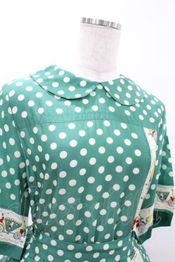 画像4: Jane Marple / Polka dots parade Colette dress M グリーン H-25-04-18-010-JM-OP-ET-ZH