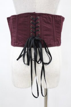 画像2: ATELIER PIERROT / -Blooming Rose- ショートコルセット 2 ボルドー H-25-04-18-002-EL-ZA-KB-ZH