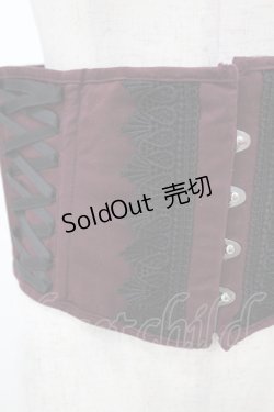 画像4: ATELIER PIERROT / -Blooming Rose- ショートコルセット 2 ボルドー H-25-04-18-002-EL-ZA-KB-ZH