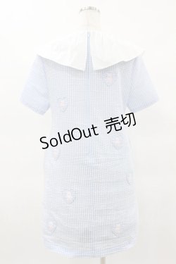 画像2: Candy Stripper / LITTLE TEDDY GINGHAM ONE-PIECE M サックス H-25-04-18-022-PU-OP-KB-ZH