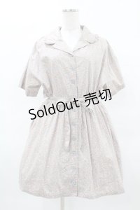 merry jenny / flower 2wayトレンチワンピース  グレー H-25-04-18-023-LO-OP-KB-ZH