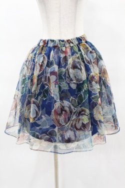 画像1: Jane Marple Dans Le Salon / フラワーチュチュスカート M ネイビー H-25-04-18-026-JM-SK-ET-ZH
