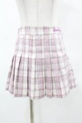 TRAVAS TOKYO / Check pleated skirt  ラベンダーピンク H-25-04-18-028-PU-SK-KB-ZH