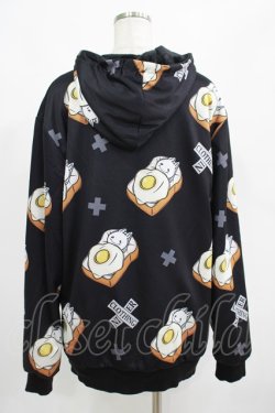 画像3: NieR Clothing / 総柄ZIPパーカー F 黒 H-25-04-19-026-PU-TO-KB-ZT103