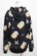 画像3: NieR Clothing / 総柄ZIPパーカー F 黒 H-25-04-19-026-PU-TO-KB-ZT103 (3)