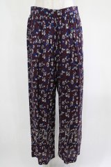 Jane Marple Dans Le Salon / Dance with roses dress pants  ボルドー H-25-04-19-027-JM-PA-KB-ZH
