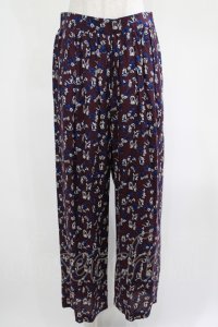 Jane Marple Dans Le Salon / Dance with roses dress pants  ボルドー H-25-04-19-027-JM-PA-KB-ZH