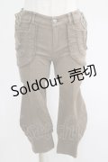 Ozz oneste / サイドレースアップパンツ　  茶 H-25-04-19-029-OO-PA-KB-ZH