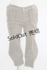 Ozz oneste / サイドレースアップパンツ　  茶 H-25-04-19-029-OO-PA-KB-ZH