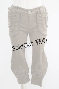 Ozz oneste / サイドレースアップパンツ　  茶 H-25-04-19-029-OO-PA-KB-ZH