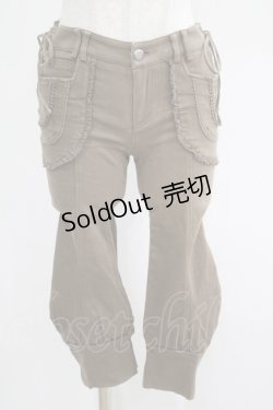画像1: Ozz oneste / サイドレースアップパンツ　  茶 H-25-04-19-029-OO-PA-KB-ZH