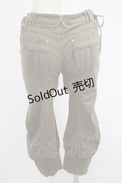 画像3: Ozz oneste / サイドレースアップパンツ　  茶 H-25-04-19-029-OO-PA-KB-ZH