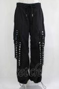REFLEM / ロゴベルトフレアカーゴパンツ  黒 H-25-04-19-031-PU-PA-KB-ZH
