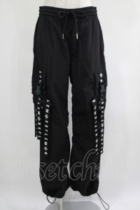 REFLEM / ロゴベルトフレアカーゴパンツ  黒 H-25-04-19-031-PU-PA-KB-ZH