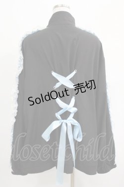 画像3: NieR Clothing / レースフリルジャージ  ブラック×サックス H-25-04-19-037-PU-TO-KB-ZH