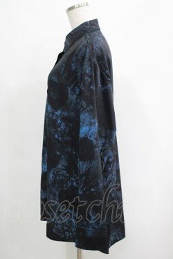 画像2: NieR Clothing / プリントロングシャツ  黒×青 H-25-04-19-038-PU-BL-KB-ZH