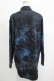 画像3: NieR Clothing / プリントロングシャツ  黒×青 H-25-04-19-038-PU-BL-KB-ZH (3)