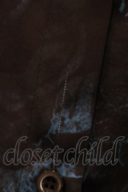 画像5: NieR Clothing / プリントロングシャツ  黒×青 H-25-04-19-038-PU-BL-KB-ZH