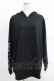 画像1: NieR Clothing / ツノフードプルパーカー  黒×紫 H-25-04-19-040-PU-TO-KB-ZH (1)