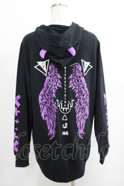 画像3: NieR Clothing / ツノフードプルパーカー  黒×紫 H-25-04-19-040-PU-TO-KB-ZH