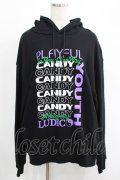 Candy Stripper / PLAYFUL SWEAT HOODIE  ブラック H-25-04-19-041-PU-TO-KB-ZH