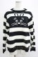 画像1: Candy Stripper / HIDE BUNNY BORDER KNIT  ホワイト×ブラック H-25-04-19-042-PU-TO-KB-ZT103 (1)