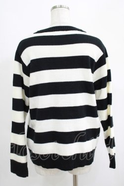 画像3: Candy Stripper / HIDE BUNNY BORDER KNIT  ホワイト×ブラック H-25-04-19-042-PU-TO-KB-ZT103