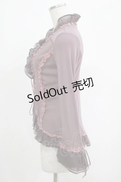 画像2: Ozz oneste / チュールフリルボレロ  紫 H-25-04-19-049-OO-TO-KB-ZH