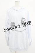 NieR Clothing / うさ耳フードプルパーカー  サックス H-25-04-19-052-PU-TO-KB-ZH