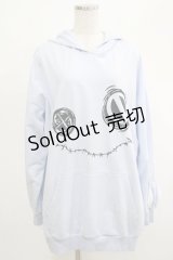 NieR Clothing / うさ耳フードプルパーカー  サックス H-25-04-19-052-PU-TO-KB-ZH