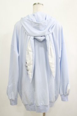 画像3: NieR Clothing / うさ耳フードプルパーカー  サックス H-25-04-19-052-PU-TO-KB-ZH
