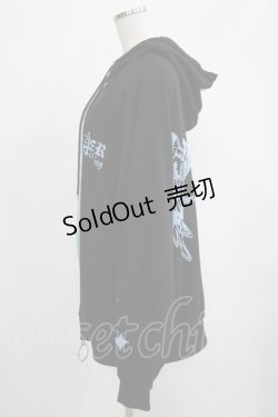 画像2: NieR Clothing / TWO-TONE ZIPパーカー  サックス×ブラック H-25-04-19-053-PU-TO-KB-ZH