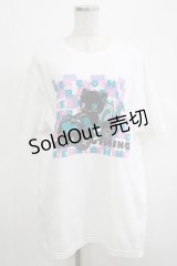 NieR Clothing / プリントCOTTON CUTSEW XL 白 H-25-04-19-054-PU-TO-KB-ZH
