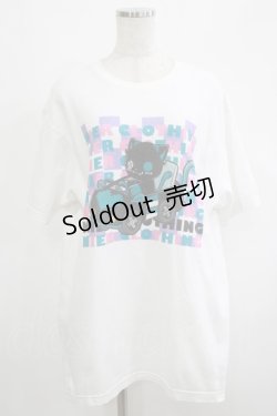 画像1: NieR Clothing / プリントCOTTON CUTSEW XL 白 H-25-04-19-054-PU-TO-KB-ZH