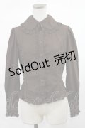 Innocent World / チュールレースプレーンブラウス S ブラウン H-25-04-19-1038-IW-BL-NS-ZH