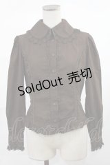 Innocent World / チュールレースプレーンブラウス S ブラウン H-25-04-19-1038-IW-BL-NS-ZH