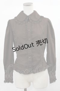 Innocent World / チュールレースプレーンブラウス S ブラウン H-25-04-19-1038-IW-BL-NS-ZH