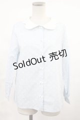 Nile Perch / スカラップドットブラウス Free サックス H-25-04-19-1039-LO-BL-NS-ZH
