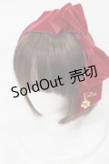 Cerise / ベルベットリボンカチューシャ  レッド H-25-04-19-1005-LO-AC-NS-ZH