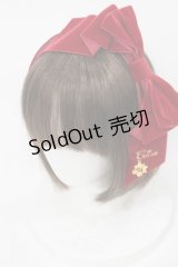 Cerise / ベルベットリボンカチューシャ  レッド H-25-04-19-1005-LO-AC-NS-ZH
